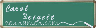 Carol Weigelt Visitenkarte